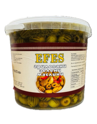 Grilled Green Olives Pitted 1.8kg EFES