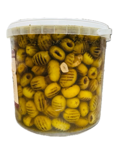 Grilled Green Olives Pitted 1.8kg EFES